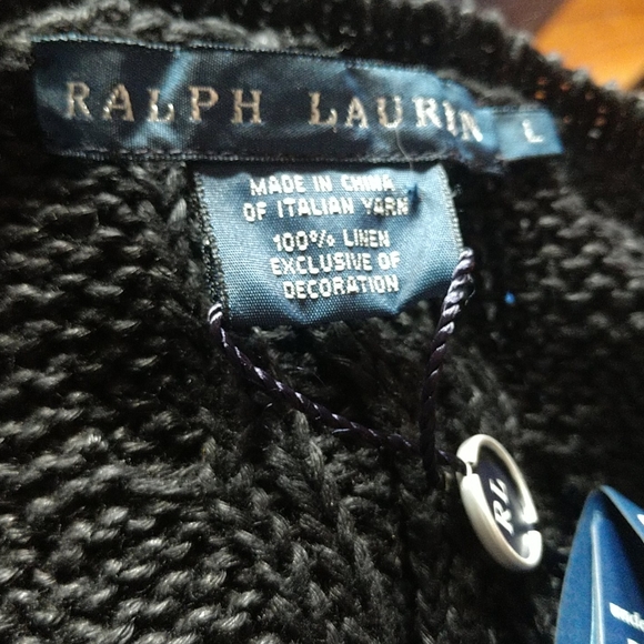 CHRISTMAS NWT@$398 SPRING  2012  BLK ITALIAN LINEN Ralph Lauren BLUE LABEL - Picture 4 of 6